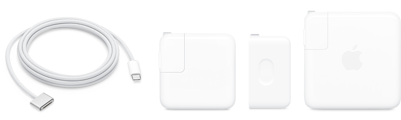 Cách xác định bộ chuyển đổi điện của máy Mac Bộ chuyển đổi điện USB-C sang MagSafe và bộ chuyển đổi điện USB-C 30W