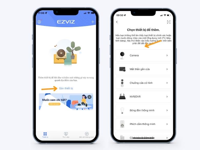 cài camera ezviz trên điện thoại