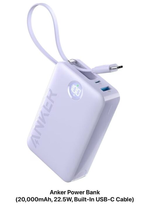 Pin Sạc Dự Phòng Anker 335 20000mAh A1647 Màu Đen