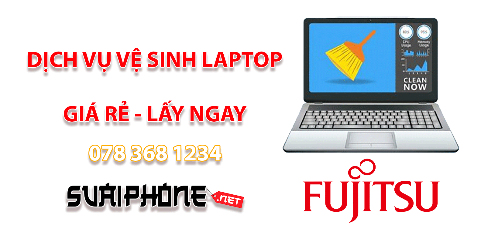 Vệ Sinh Laptop Fujitsu