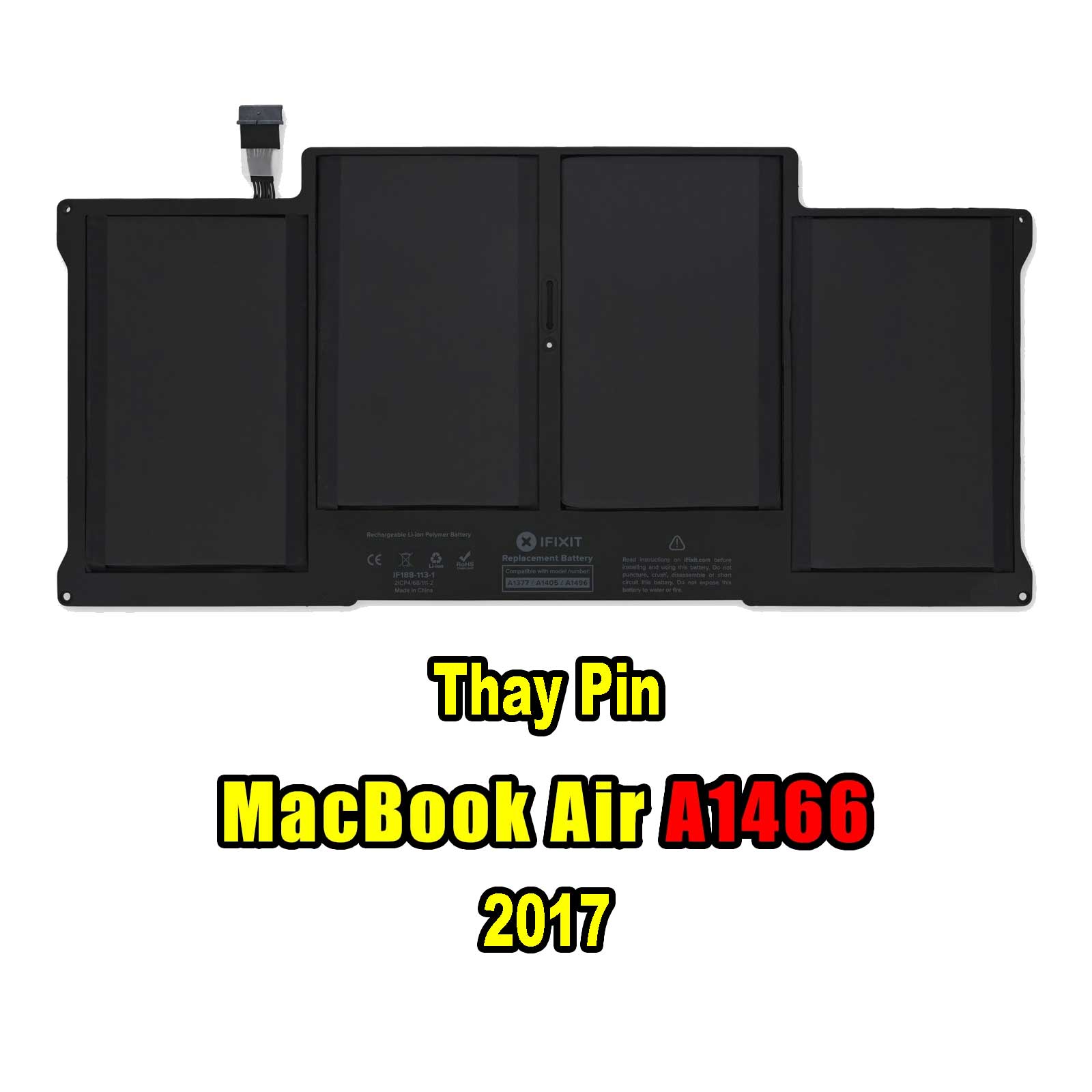 Thay Pin Macbook Air 13inch A1466 2017