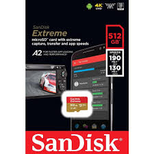 Thẻ Nhớ MicroSDXC Sandisk Extreme V30 A2 512Gb
