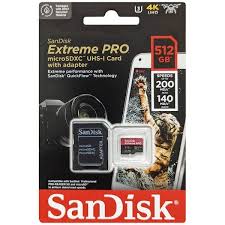 Thẻ Nhớ MicroSDXC SanDisk Extreme Pro V30 A2 512Gb